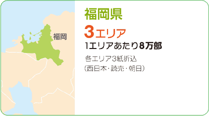 しごと情報アイデムの配布地域(福岡県)